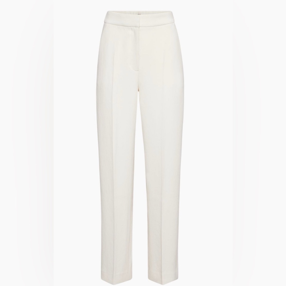 Aritzia (Wilfred) High Waisted wide-leg crepe trouser